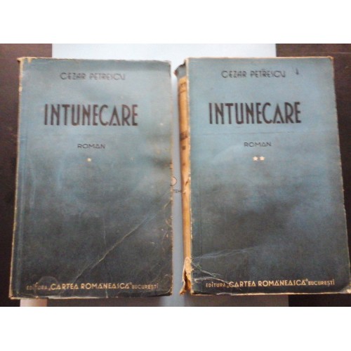 INTUNECARE roman Cartea I (Acolo sezum si plansem) * Cartea II (Intoarcerea unde au fost juramintele) - CEZAR PETRESCU INTUNECARE roman Cartea I (Acolo sezum si plansem) * Cartea II (Intoarcerea unde au fost juramintele) - CEZAR PETRESCU
